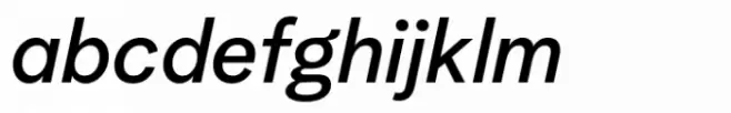 Albra Grotesk Medium Italic
