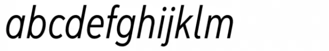 Albula Condensed Pro Oblique