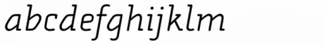 Alega Serif Light Italic