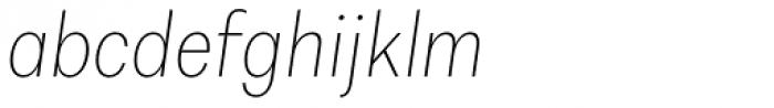 Alergia Grotesk Condensed Thin Italic