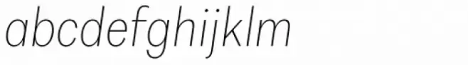 Alergia Grotesk Condensed Thin Italic