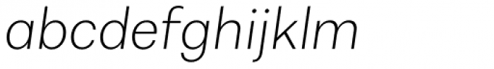 Alergia Grotesk Normal Extra Light Italic