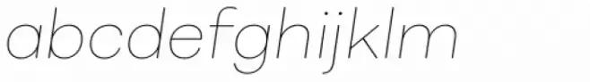 Alergia Grotesk Wide Hairline Italic