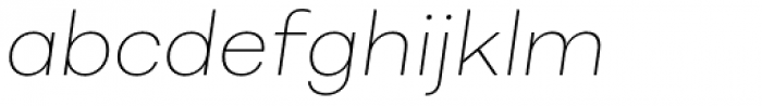 Alergia Grotesk Wide Thin Italic