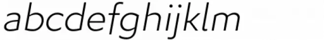 Algera  Extra Light Italic
