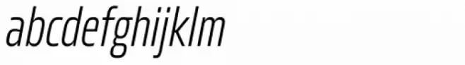 Allotrope Ex Condensed Extra Light Italic
