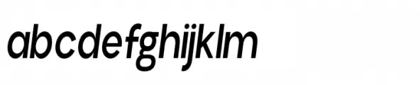 Aloevera sans Condensed Medium Italic