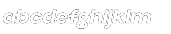 Aloevera sans Outline Bold Italic
