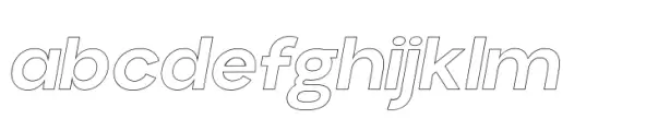 Aloevera sans Outline Semi Bold Italic