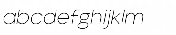 Aloevera sans Thin Italic