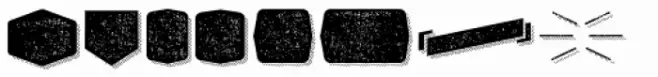 Alquitran Pro Dingbat Shape Rough Shadow Line
