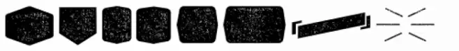 Alquitran Pro Dingbat Shape Rough