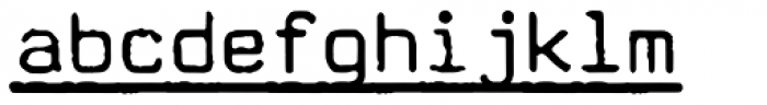 Amateur Typewriter Underlined