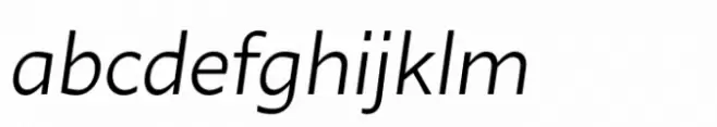 Ambra Sans Text Book Italic
