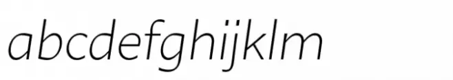 Ambra Sans Text Light Italic