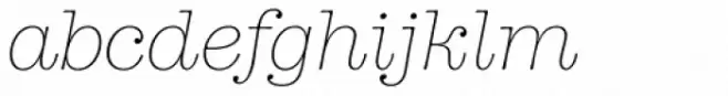 American Typewriter Std Light Italic