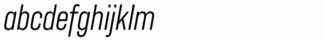Americane Condensed Light Italic