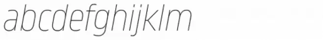 Amfibia Ultra Thin Condensed Italic