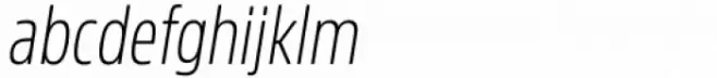 Amsi Pro AKS Condensed ExtraLight Italic