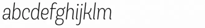 Andes Condensed ExtraLight Italic