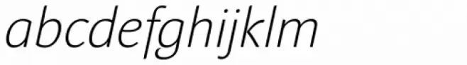 Andulka Sans Light Italic