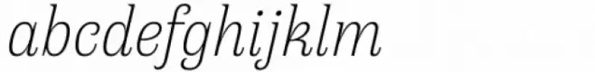 Antica Extra Light Italic