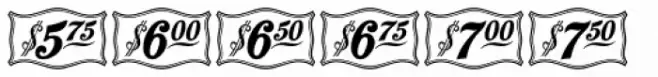 Antique Price Tags JNL Regular