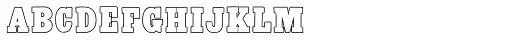 Antique X Condensed Outline