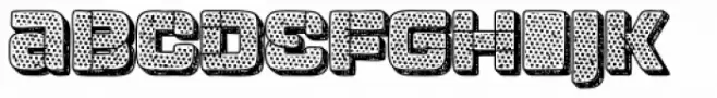 Apnea Outline 3D Inline Fill Halftone Shading