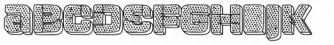 Apnea Outline 3D Inline Fill Halftone
