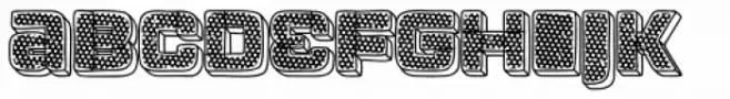 Apnea Outline 3D Inline Fill Reverse Halftone