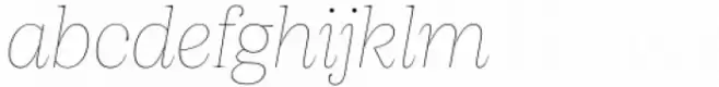 Apparel Thin Italic