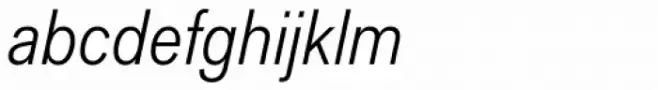 Applied Sans Condensed Light Italic