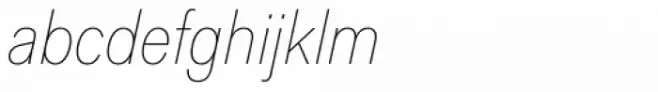 Applied Sans Condensed Thin Italic