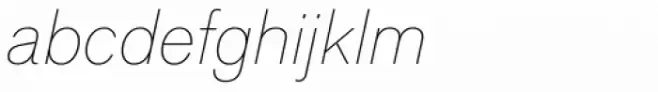 Applied Sans Thin Italic