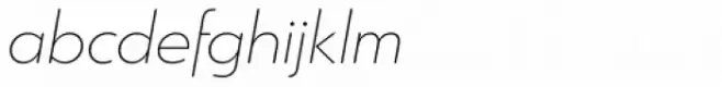 Argent Sans Extra Light Italic