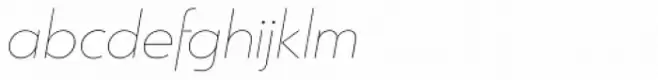 Argent Sans Thin Italic