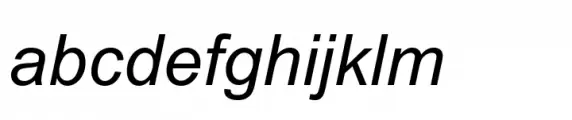 Arial Paneuropean Italic