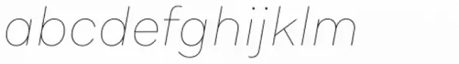 Aribau Grotesk Thin Italic