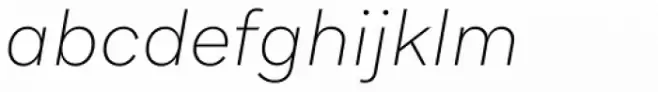 Aribau Grotesk Ultra Light Italic