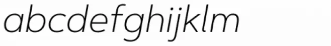 Artegra Sans ExtraLight Italic
