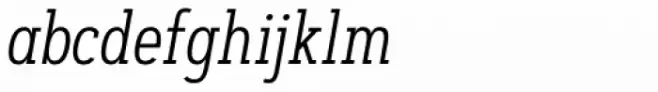Artegra Slab Condensed Light Italic