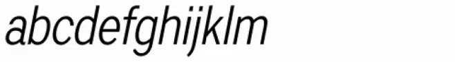 Artico Condensed Light Italic
