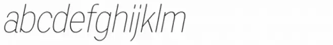 Artico Condensed Thin Italic