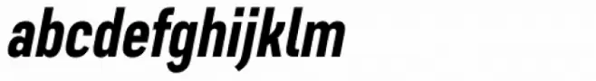 Artico Extra Condensed Bold Italic