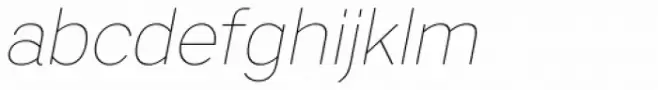 Artico Soft Thin Italic