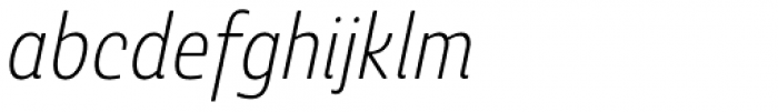 Ashemore Softened Condensed Light Italic