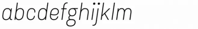 Asket Narrow Thin Italic