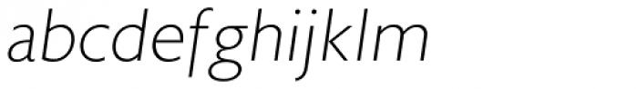 Astoria Sans ExtraLight Italic
