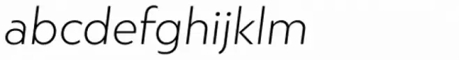 Atlan Extra Light Italic